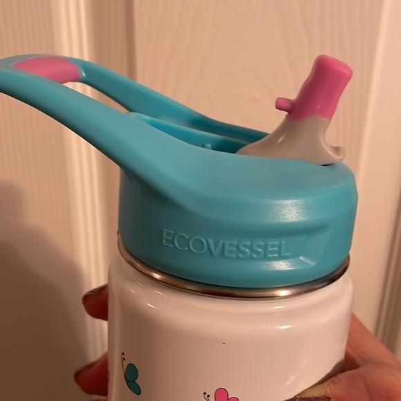 EcoVessel insulated water bottle butterflies and flowers - toddlers - Picture 6 of 6